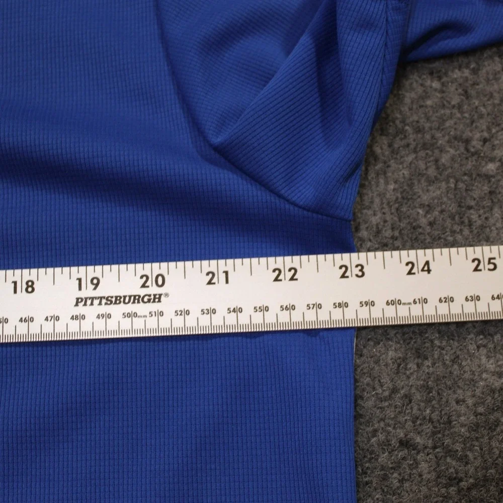 Nike Mens Dri-FIT Polo Shirt Blue White Piping Short Sleeve SP120711HBS Large‎